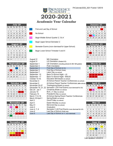 Cuesta Academic Calendar